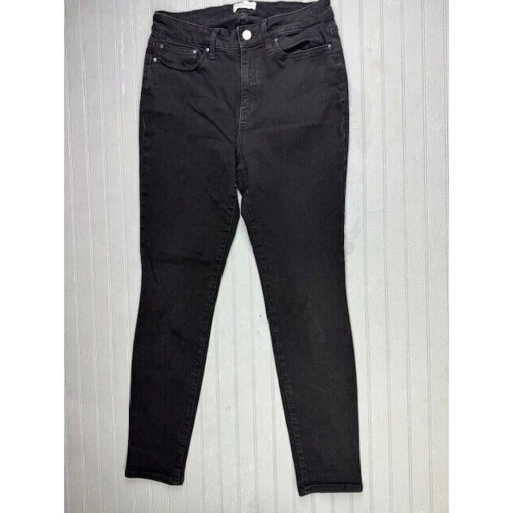 Daily Ritual Size 29 Womens Jeans Hi Rise Skinny Mid Rise Stretch Black